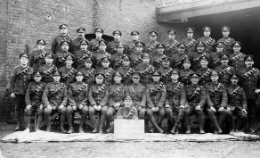 Left-Section B Battery 295 Brigade R.F.A., France, 1918