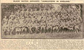 BLACK WATCH OFFICERS 'SOMEWHERE IN ENGLAND'