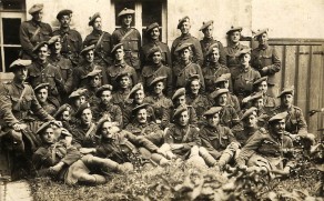 Private William Geoffrey Hartley - back row, 8th from left