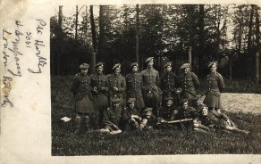 Private William Geoffrey Hartley - back row, 6th from left