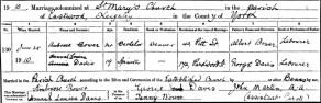 Marriage Register of St Mary’s Church, Eastwood, Keighley, Yorkshire