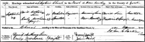 Marriage Register of St. Stephen’s Church, West Bowling, Bradford, Yorkshire