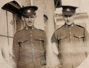 Private (Lance Corporal?) Benjamin Henry Freeman (on right)