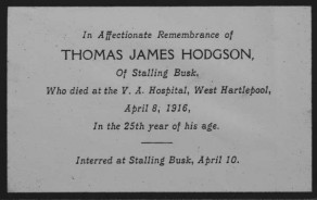 Mourning Card
