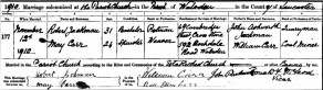 Marriage Register of St. Peter’s Church, Walsden, Lancashire