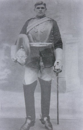 Trooper Arthur Mawer in ceremonial uniform