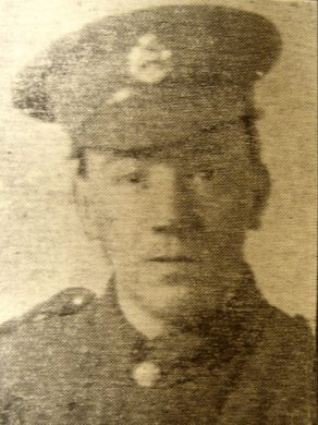 Private Charles William Kerridge (died of wounds, 29 March 1918), cousin of Aaron Kerridge (Robert Ross)