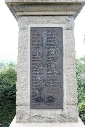 Clitheroe War Memorial - detail