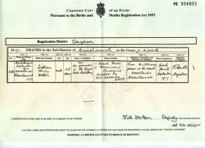 Death Certificate for William Henry Frederick Weller