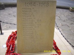 Sabden War Memorial - detail