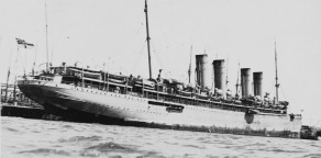SMS ‘Kronprinz Wilhelm’ in a U.S.A. port, c. April 1915
