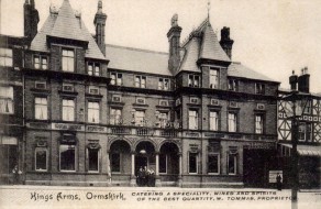 King's Arms Hotel, Moor Street, Ormskirk, Lancashire ('Ormskirk Advertiser' c. 1905-07)