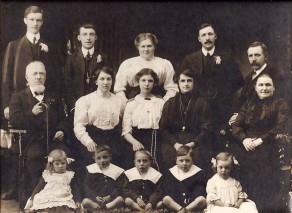 The family of Richard and Ellen Marshall, née Chatburn c. 1913-14