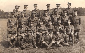 Officers of the 1/6th Bn Duke of Wellington's (West Riding Regiment) in 1915