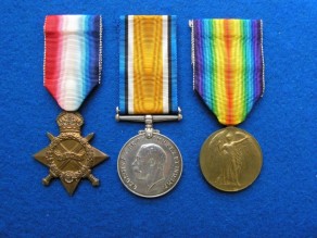 Lieutenant Edward James Collis Supple’s 1914-15 Star, British War Medal and Victory Medal