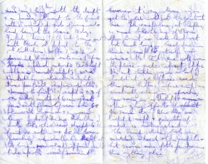 Pages 2 and 3 of the letter written 27 January 1915 to his brother, Dr. Charles Suffield Brown