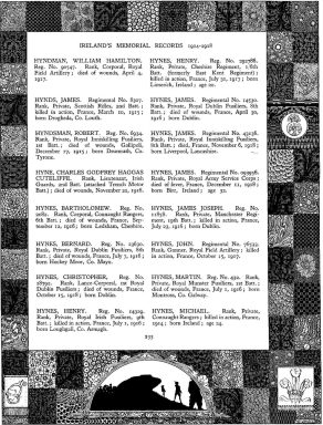 Ireland's Memorial Records 1914-1918