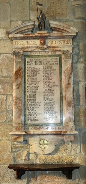 St Peter’s Cathedral Church Parishioners’ War Memorial, Bradford