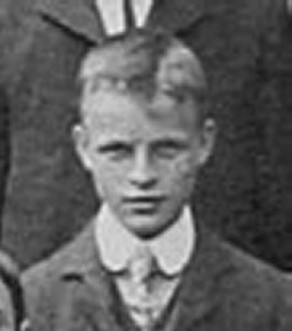 Joseph Bryan Bushby, aged 16, from a 1908 School photograph