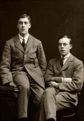 Robert Clement Perks, on the left, and his brother, Martin Thomas Perks, c. 1913