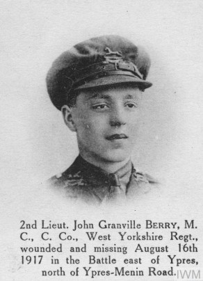 2nd Lieutenant John Granville Berry