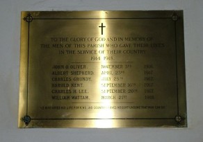 Benniworth Parish War Memorial, St. Julian’s Church, Benniworth, Lincolnshire