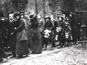 The funeral of Private Tom Clarke, Christ Church, Skipton