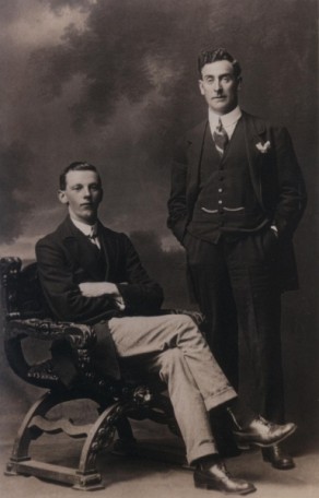 Ewart Gladstone Myers (sitting) with his father Daniel?