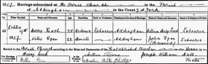 Marriage Register of St. Peter’s Church, Addingham, Yorkshire