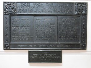 Bingley Grammar School War Memorial