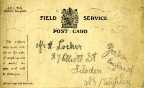 Field Service Post Card