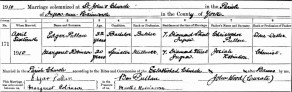 Marriage Register of St.John’s, Ingrow, Keighley, Yorkshire