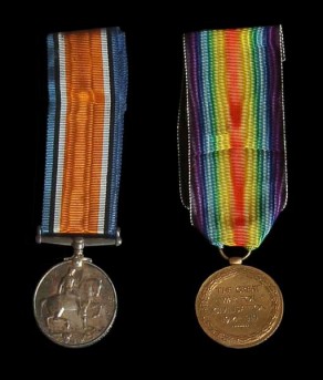 Private Robert William Thornber's British War Medal & Victory Medal