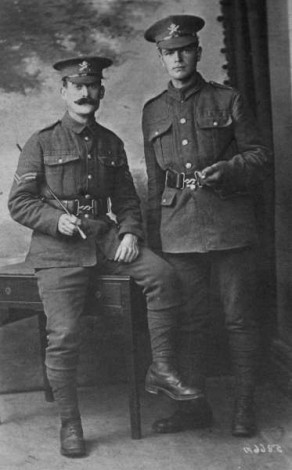 Corporal William P. Harragan - on the left