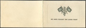 Mourning Card for Pte. William Mason