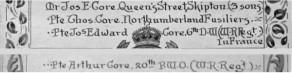 ROLL CALL OF THE SKIPTON DIVISION LIBERAL & CONSERVATIVE ASSOCIATIONS, August 4th 1914 - August 4th 1916