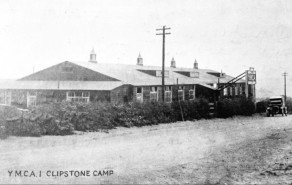 Postcard sent by Private George Creighton from Clipstone Camp, Nottinghamshire to his aunt Elizabeth