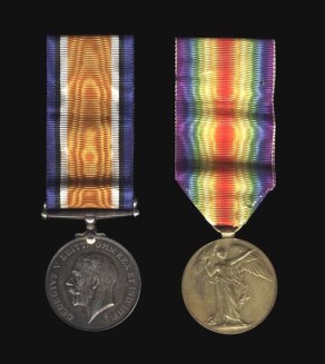 John Easterby's British War Medal and Victory Medal - obverse