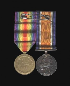 John Easterby's British War Medal and Victory Medal - reverse