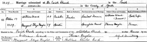 Marriage Register of St James, Woodside, Horsforth, Yorkshire