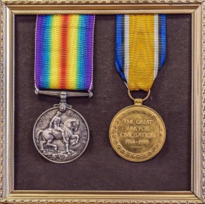 Private Stephen Lawson’s British War Medal and Victory Medal