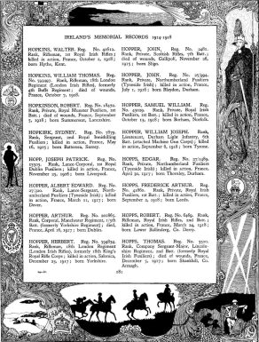 Ireland's Memorial Records 1914-1918