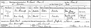 Marriage Register of St James’ Church, Silsden, Yorkshire