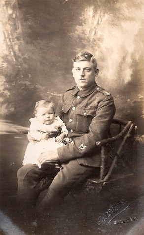 Private Sam Bancroft and his daughter Joyce