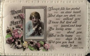 Postcard from Private John Irvine Hargraves to Jessie Longthorne - front