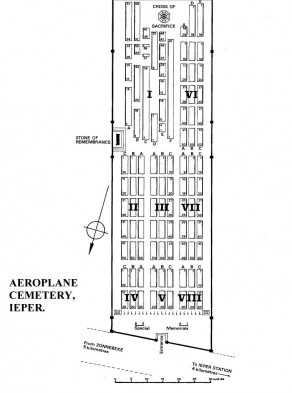 CWGC Cemetery Plan: AEROPLANE CEMETERY