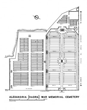 CWGC Cemetery Plan: ALEXANDRIA (HADRA) WAR MEMORIAL CEMETERY