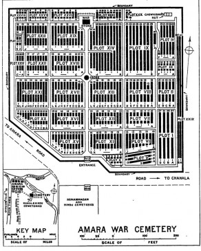 CWGC Cemetery Plan: AMARA WAR CEMETERY