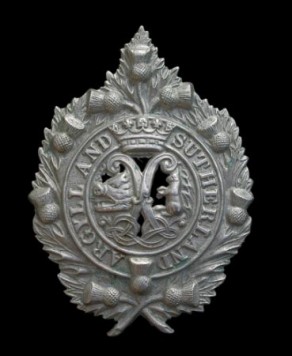 Regiment / Corps / Service Badge: Princess Louise’s (Argyll and Sutherland Highlanders)