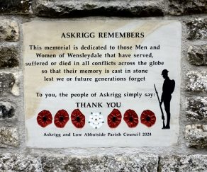 (2) Village Memorial Plaque